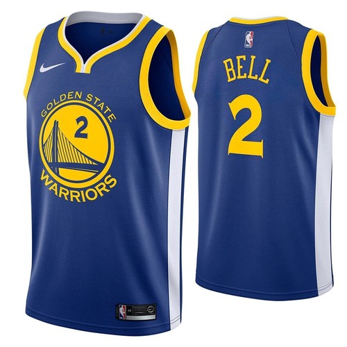 [864475-401] Мужская футболка Nike NBA GS Warriors Jordan Bell Icon Swingman
