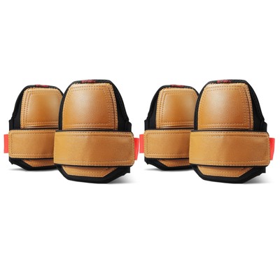 Leather Knee Pads, Strap Non-slip Knee Pads, Machine Washable, Durable,Large ...