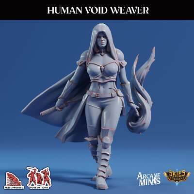 3D Printed Sordane Publishing Arcane Minis Human Void Weaver Swindler's Luck