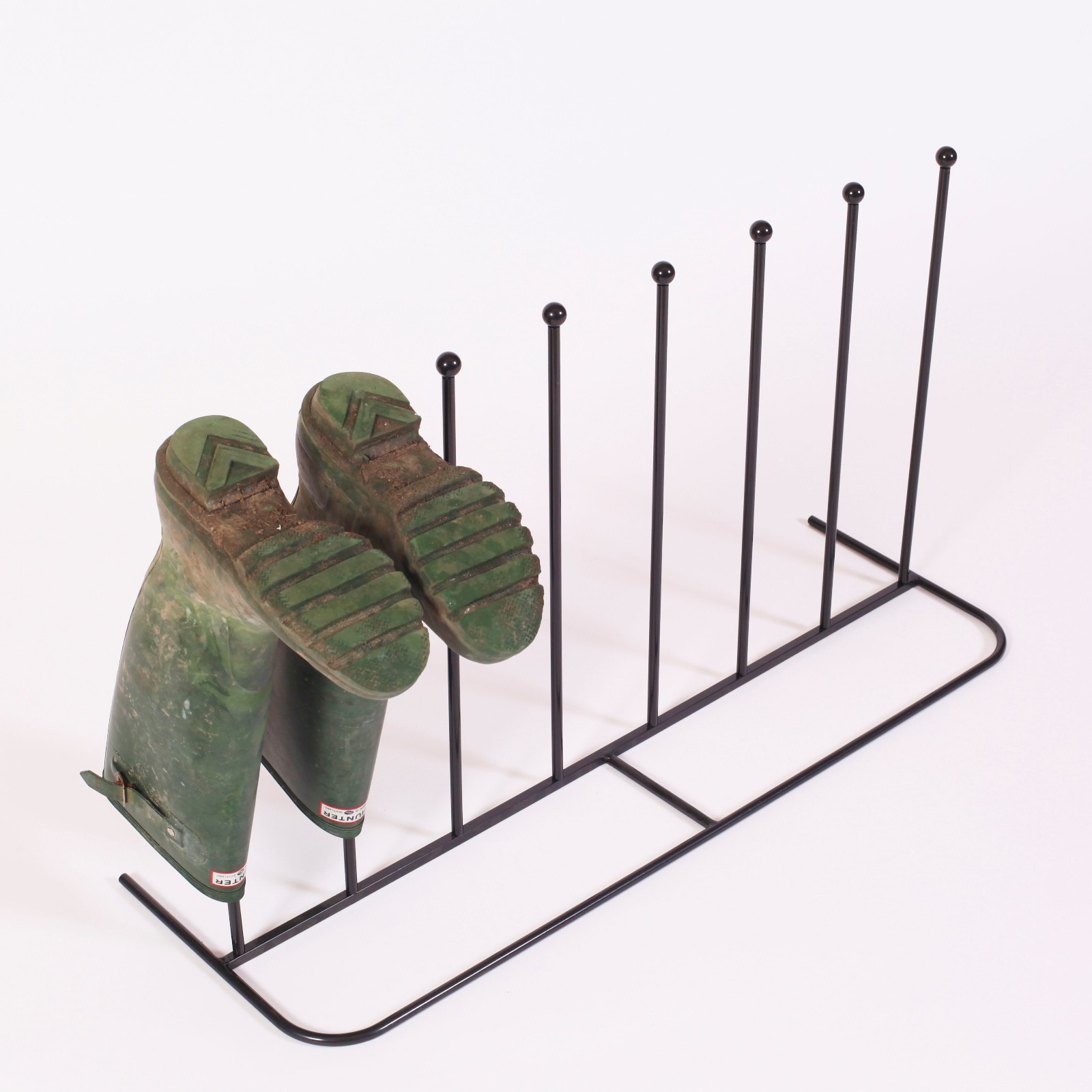 Steel Black 4 Pairs Riding Boot Rack Welly Wellie Holder Stand Storage Organiser eBay