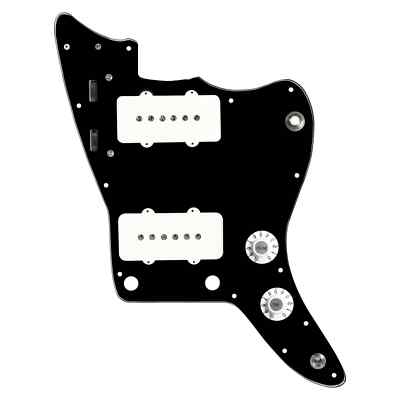920D Custom Upgraded Jazzmaster Vintage Loaded Pickguard White on Black
