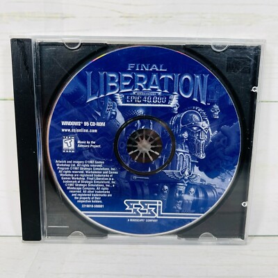 Final Liberation Warhammer Epic 40,000 Videogame (PC, 1997) Disc Only