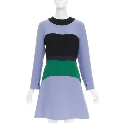 MARNI 2019 red viscose crepe white overstitched pleated