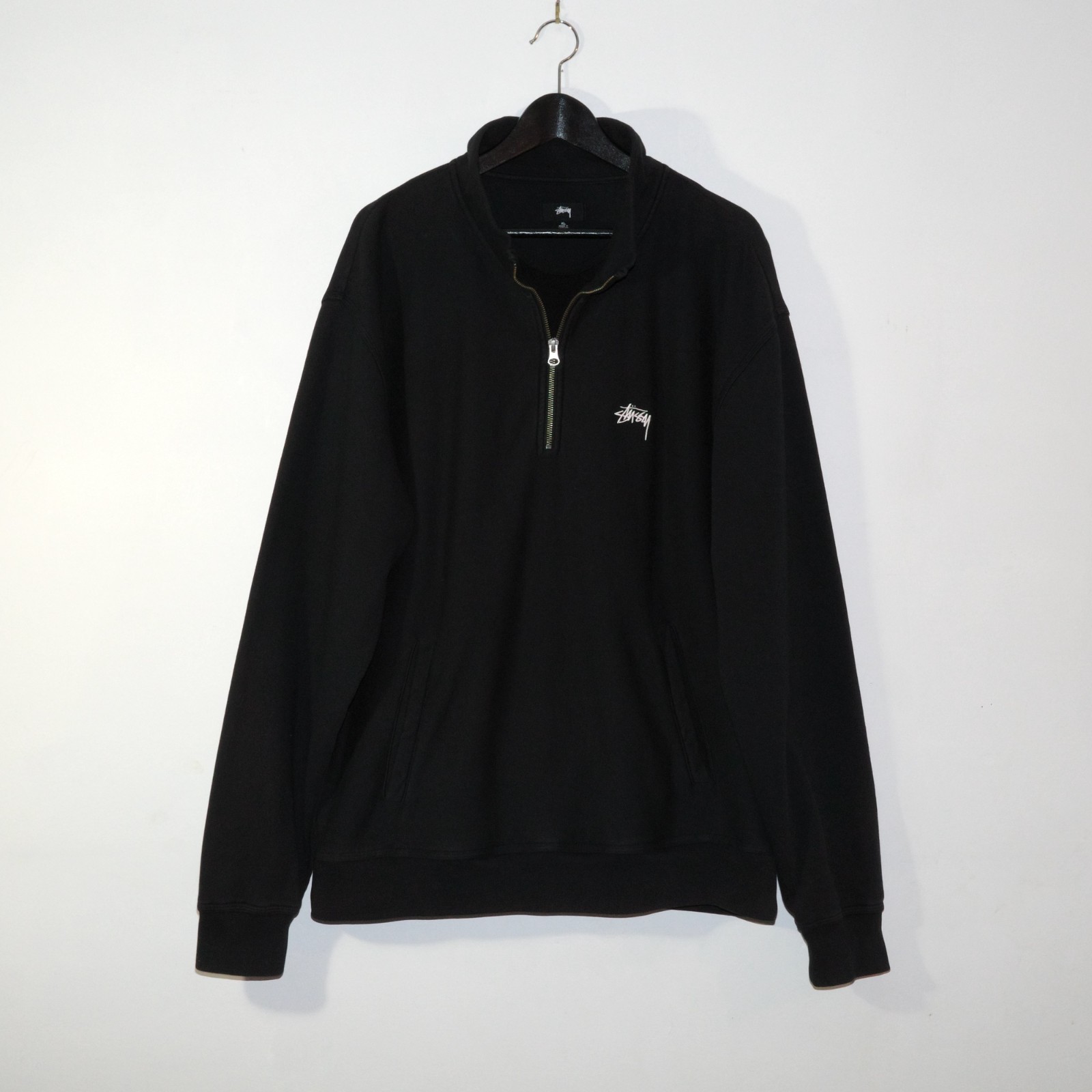 STUSSY｜Stock Fleece Half-Zip Mock／スウェット Stussy Half Zip Mock Polar Fleece Hoodie Blue Men's - US