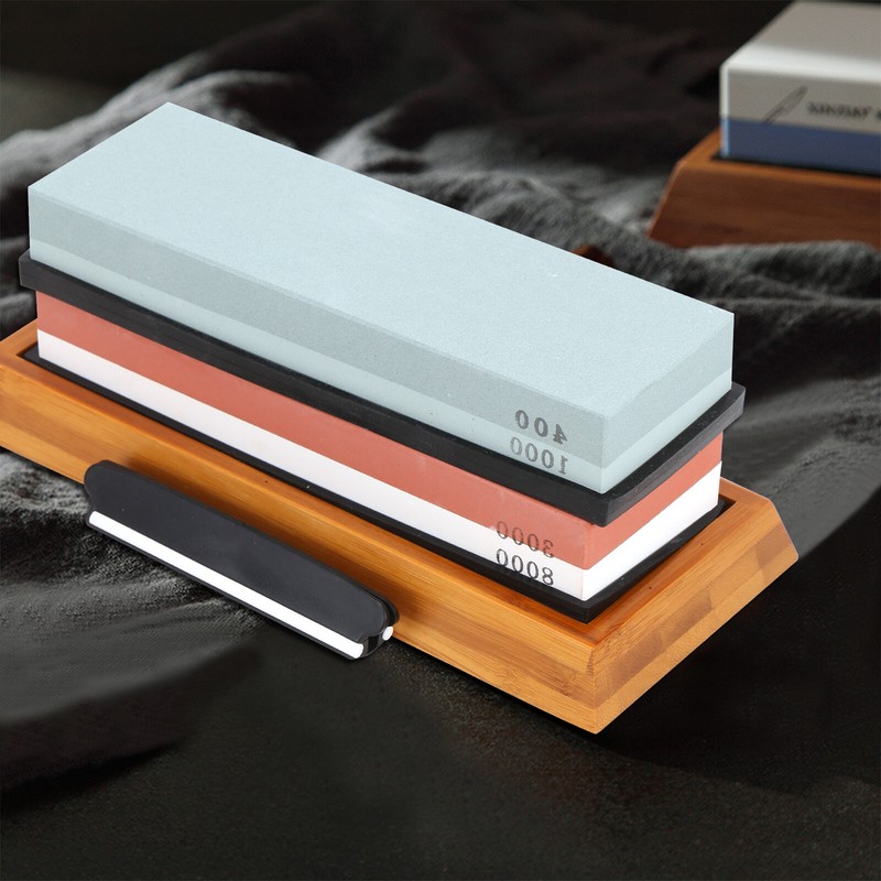 400/1000+3000/8000 Grit Premium Whetstone Cut knife Sharpening Wet