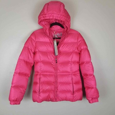 add down coat, nwt, hot fuchsia pink coat, size 16a