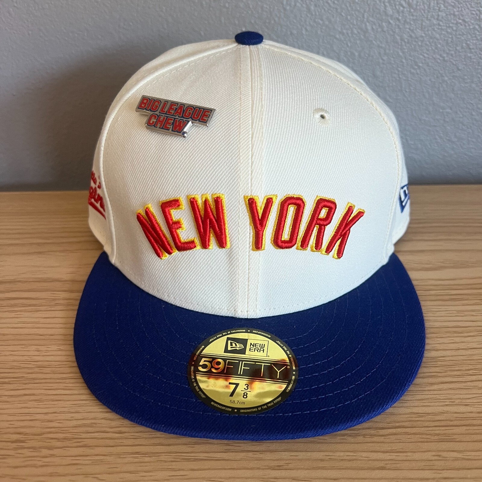 魅力的な価格 New York Mets Hat Cap Mens 7 3/8 New Era 59Fifty Big League 帽子
