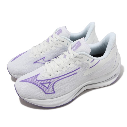 Mizuno Wave Rebellion Sonic Wide White Purple Women Road Running J1GD2397-22