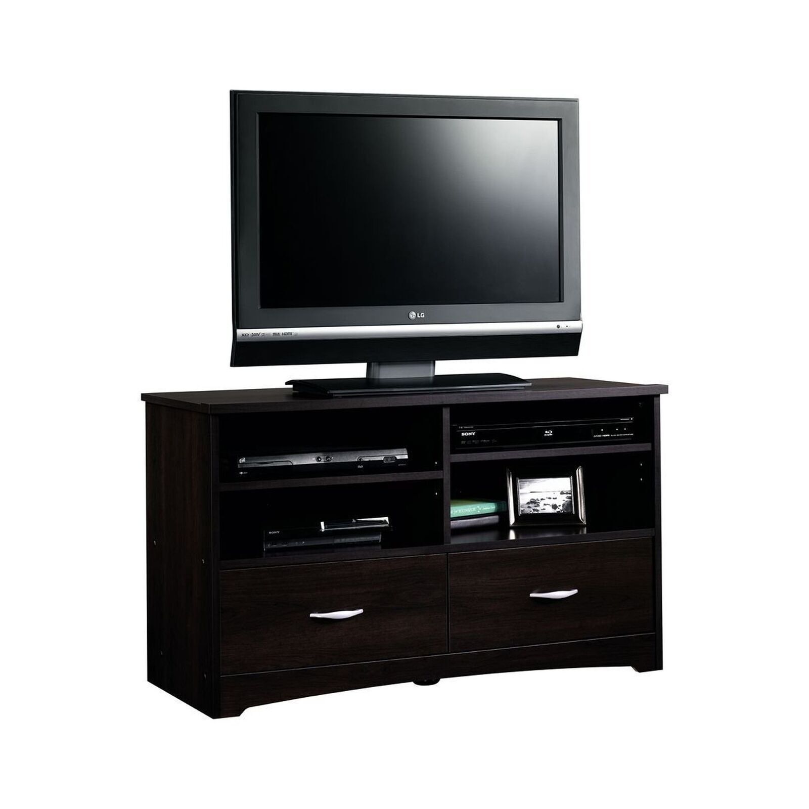 With Drawers, For Tv's Up To 46", Cinnamon Cherry ...