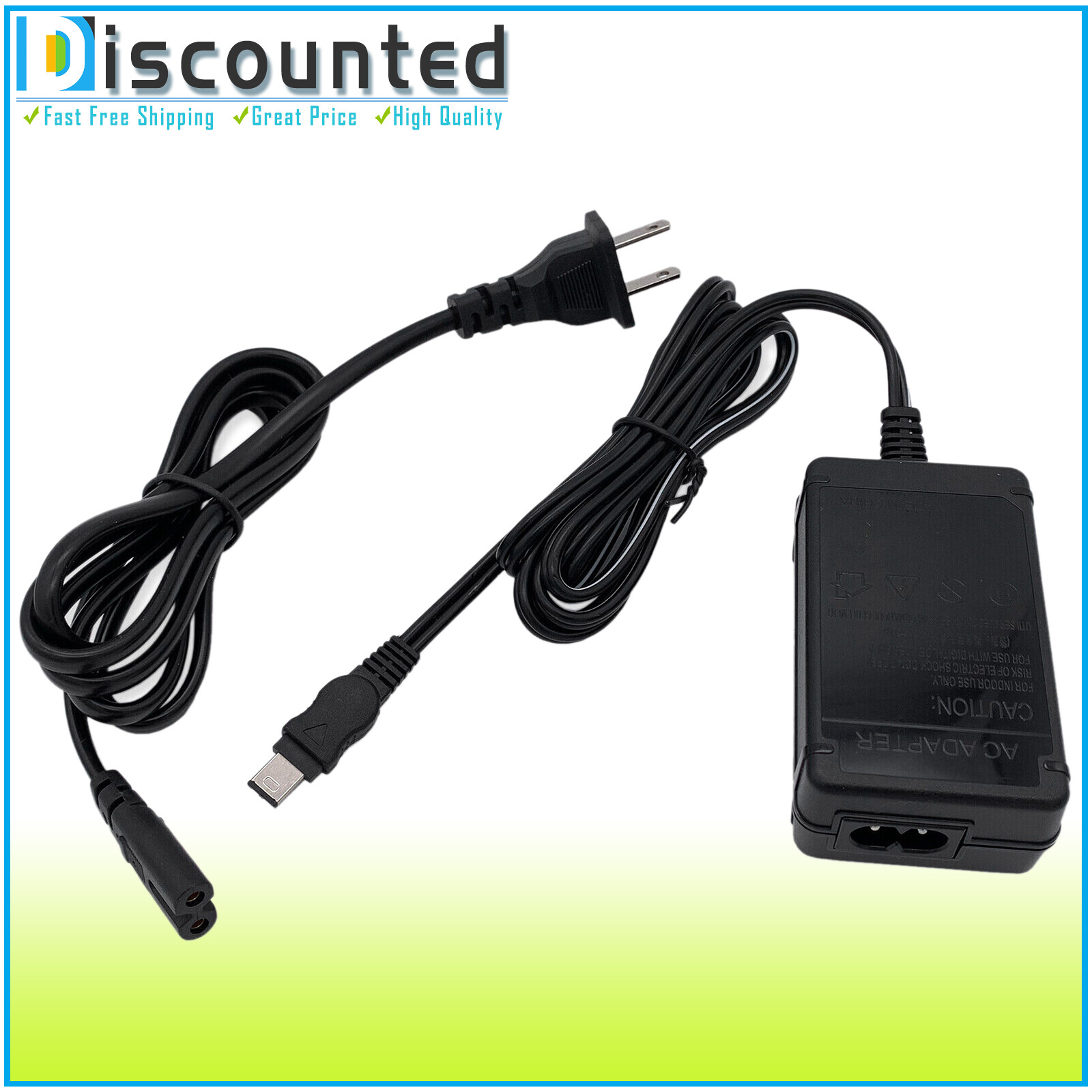AC Power Adapter Charger For Sony HandyCam DCR-VX2000 DCR-VX2100