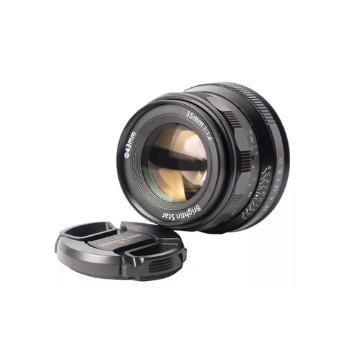 Brightin Star 35mm f/1.2 APS-C Lens for E/M/X/M4/3-Mount Portrait Lens