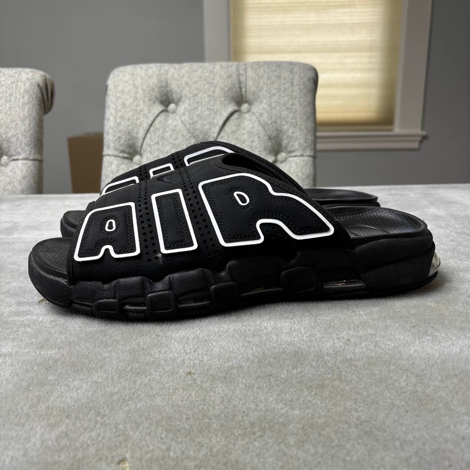 NIKE AIR MORE UPTEMPO SLIDE　BLACK　27cm Nike Air More Uptempo 