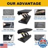 Kalnweis Adjustable Foot Rest Under Desk - Ergonomic Office Foot Stool with Massage, Leg Rest for Desk, Anti-Slip Design for Home and Work, Improves Posture (PB-Black)