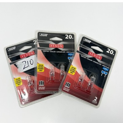 Feit Electric 20W Xenon G8 Base 120V Light  3 Packs of 2 BPXN20/G8/2 6 Total