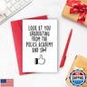MQMRYeto Police Academy Graduation Card, Funny Police Officer Congratulations Gift, Policeman Congratulations Card, Policeman Promotion Card
