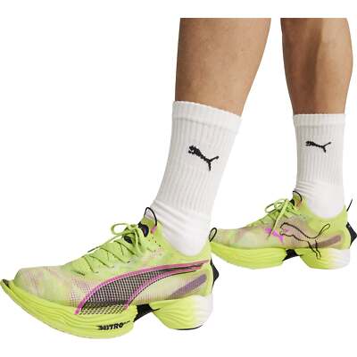 Pre-owned Puma Mens Fast-r Nitro Elite 2 Running Shoes Trainers Lightweight Sports - Green