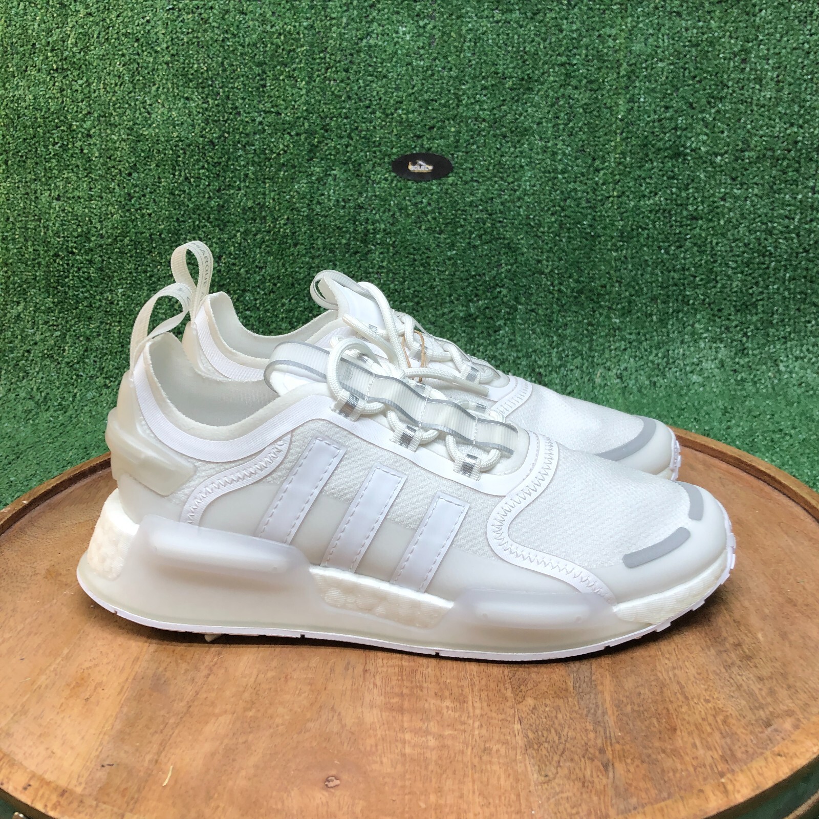 Adidas Womens Original NMD_V3 Triple White Running Sneakers