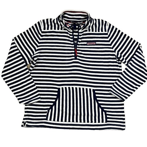 Vineyard Vines Striped Terry Towel Relaxed Shep Shirt Womens