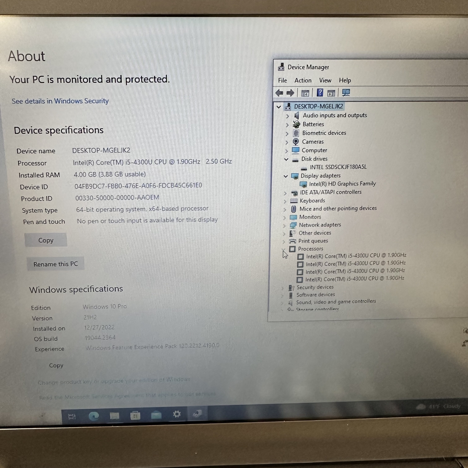 Lenovo ThinkPad X1 Carbon i5-4300U 2.5GHz 4GB RAM 180GB M2 SSD Win 10 Pro - Picture 11 of 12