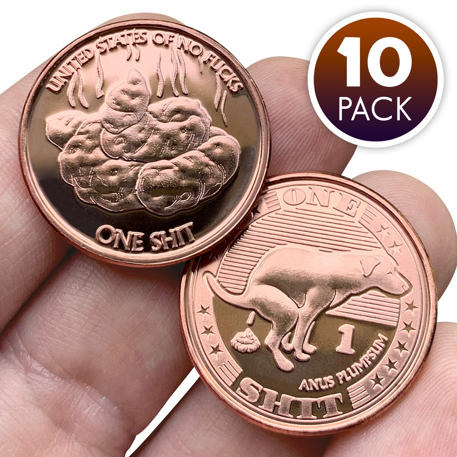 Zero Fucks Given Coins! Shit Coin 10-Pack - NEW | eBay