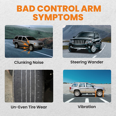 Rear Upper & Lower Control Arm for Jeep Grand Cherokee WJ 1999-2004 w/Ball Joint