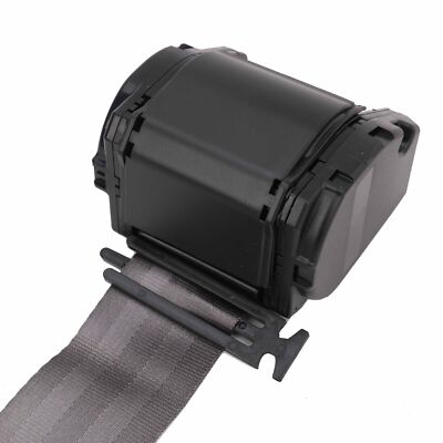 2Set Retractable 3 Point Safety Seat Belt Strap Car Vehicle Adjustable Belt Gray