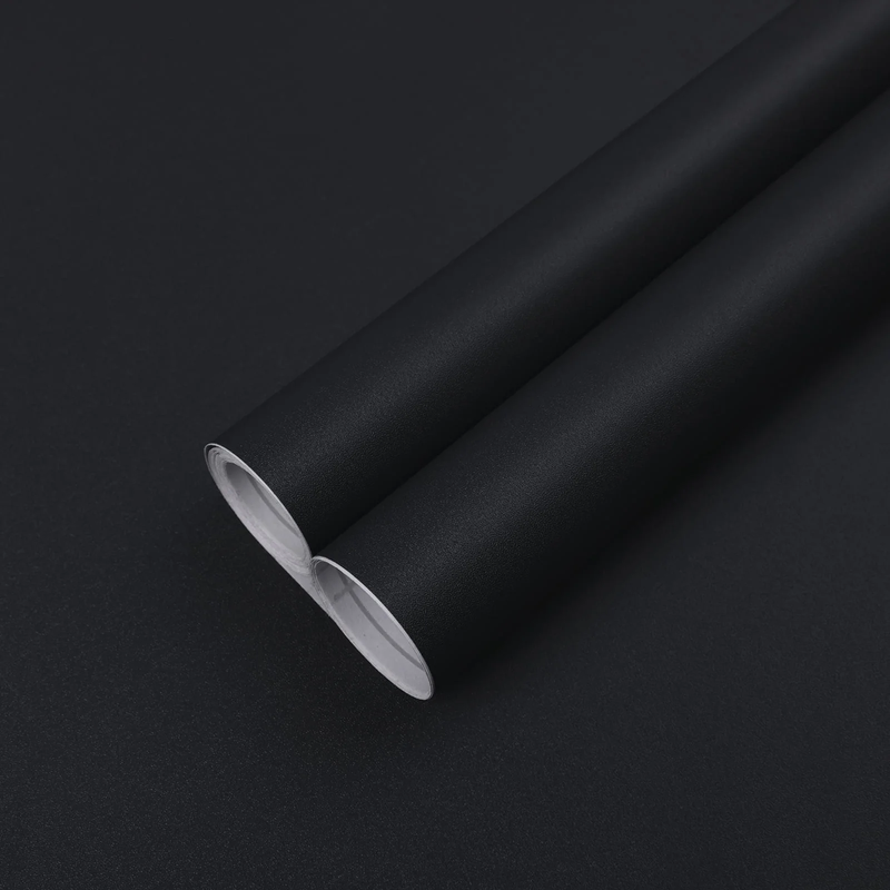 Matte Black Wallpaper Peel and Stick Wallpaper Contact Paper S...