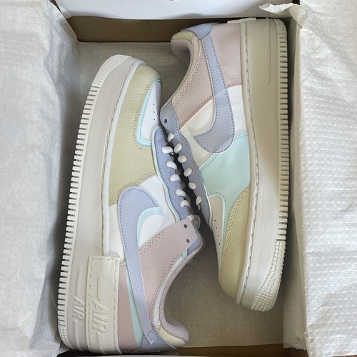 Pre-owned Nike Womens Air Force 1 Shadow Pastel Ghost Vandalized Sage  Ci0919-106 Sz 9.5 In Summit White/glacier Blue-fossil-ghost | ModeSens