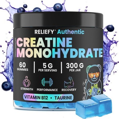 Creatine Gummies 60 Chews – Performance & Strength Support with B12 & Taurine