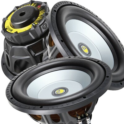 Pair of Gravity 12 Inch 2400 Watt Car Audio Subwoofer 4 Ohm Power (2 Woofers)