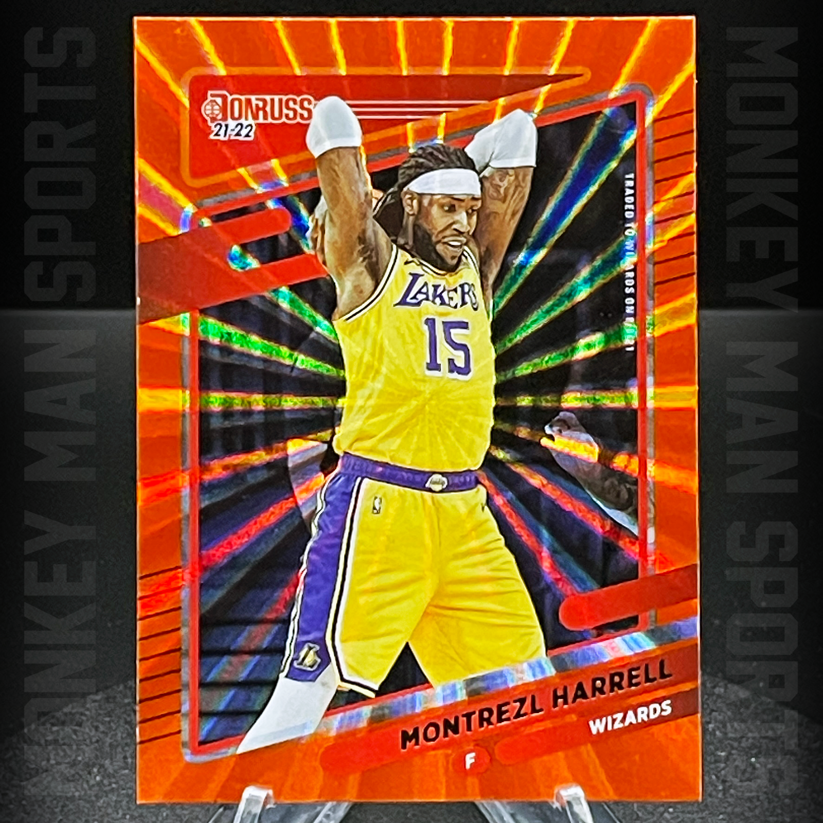 2021-22 Donruss - Montrezl Harrell - #181 ORANGE LAZER HOLO WIZARDS MINT