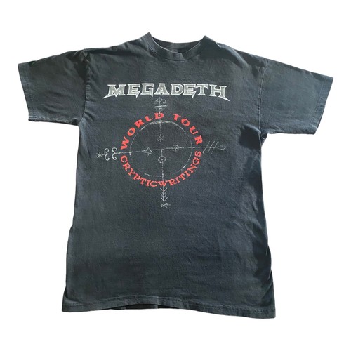 Megadeth 1997 WORLD TOUR Tシャツ M Vintage 90s Megadeth Cryptic Writings World Tour 1997 T