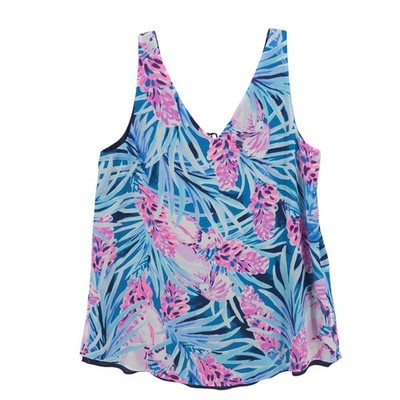 LILLY PULITZER Reversible Florin Tank Top V-Neck Est. Size S/M