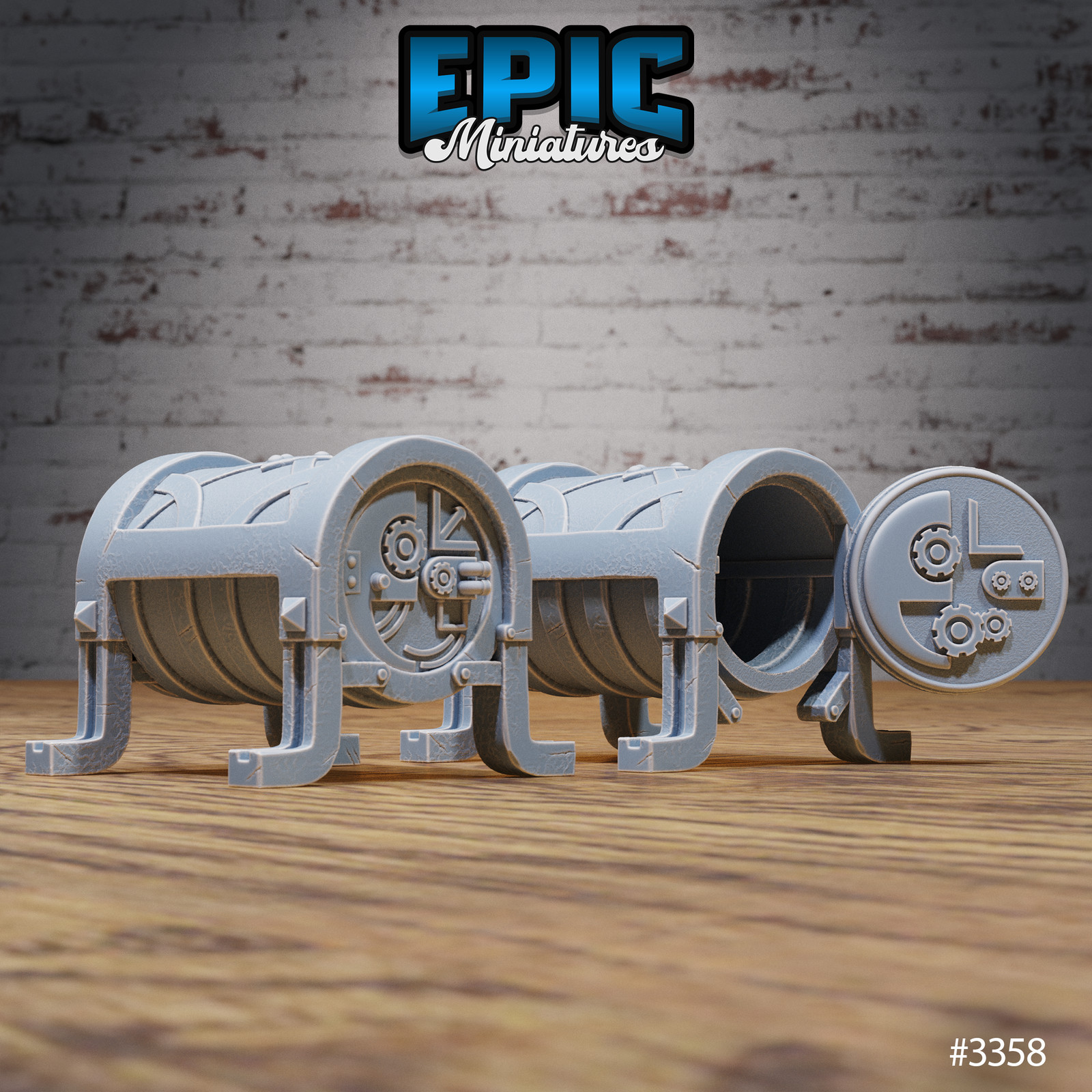 Space Chest Scatter Terrain Space Base Items Set Cosmic Dungeon Area - 28mm D&D