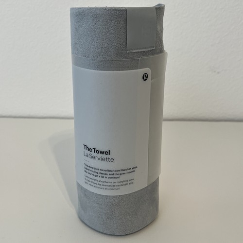 Lululemon The Towel NWT HAIL Gray Hot Yoga 26” X 71” | eBay