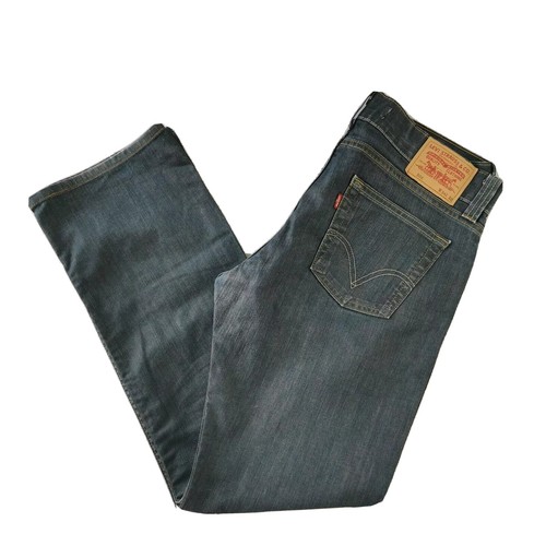 Купить LEVIS Standard Blue Denim Straight Jeans 34 32 (Джинсы) заказать с  доставкой лот № 373825875424