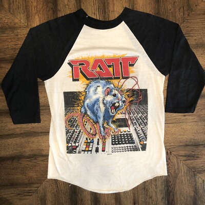 RATT(ラット) 1985ツアーTシャツ　サイズML相当② RATT(ラット) 1985ツアーTシャツ サイズML相当②（RATT】ロックT