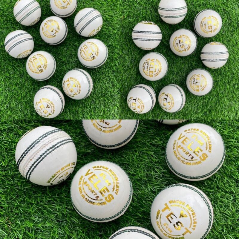 1st Grade Premium Quality Cricket Balls Set of 12 Pieces Leather Hand Stitched