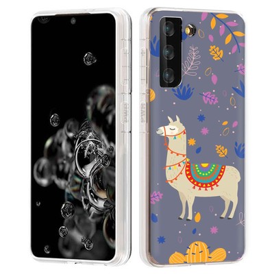 For Samsung Galaxy S Series, Slim Phone Cover, Cacti Llama Print, USA