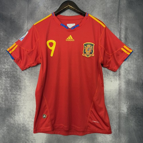FIFA サウスアフリカ2010 TORRESスペイン代表 adidas背番号9 Spain 2010 Away Jersey #9 Torres Adidas Navy Blue Shirt Size