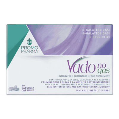 PromoPharma Vado No Gas 20 cpr Integratore per eliminare gas intestinale