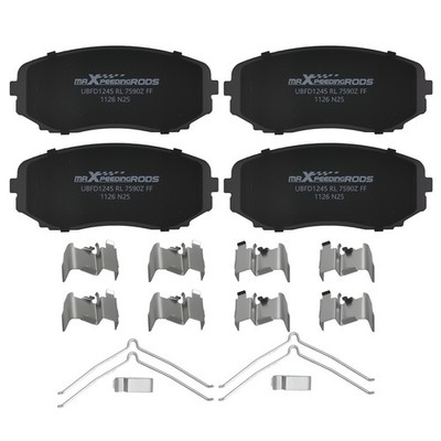 Front L&R Ceramic Brake Pads Kit for Mazda CX-5 2019-25/CX-7 2007-12/CX-9 07-23
