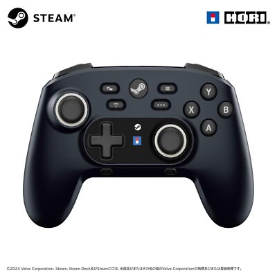 Wireless Hori Pad Controller for Steam HPC-055 Midnight Black Bluetooth Gaming
