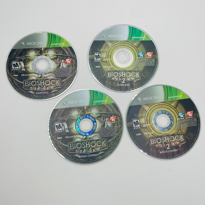 BioShock -- Ultimate Rapture Edition (Xbox 360, 2013) Bioshock 1 & 2 Discs ONLY