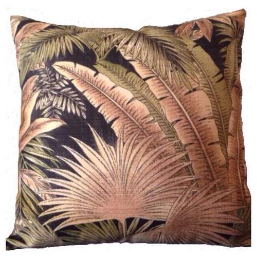 Tommy Bahama Pillows Tan Woven Faux Straw Indoor Outdoor, 20x20