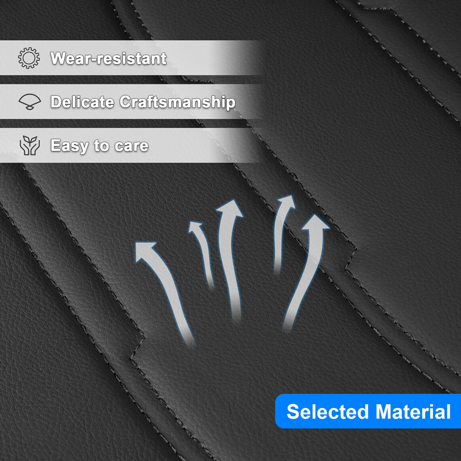 For Hyundai Elantra/Tucson/Sonata/Accent Leather Car Seat Cover Full Set Cushion