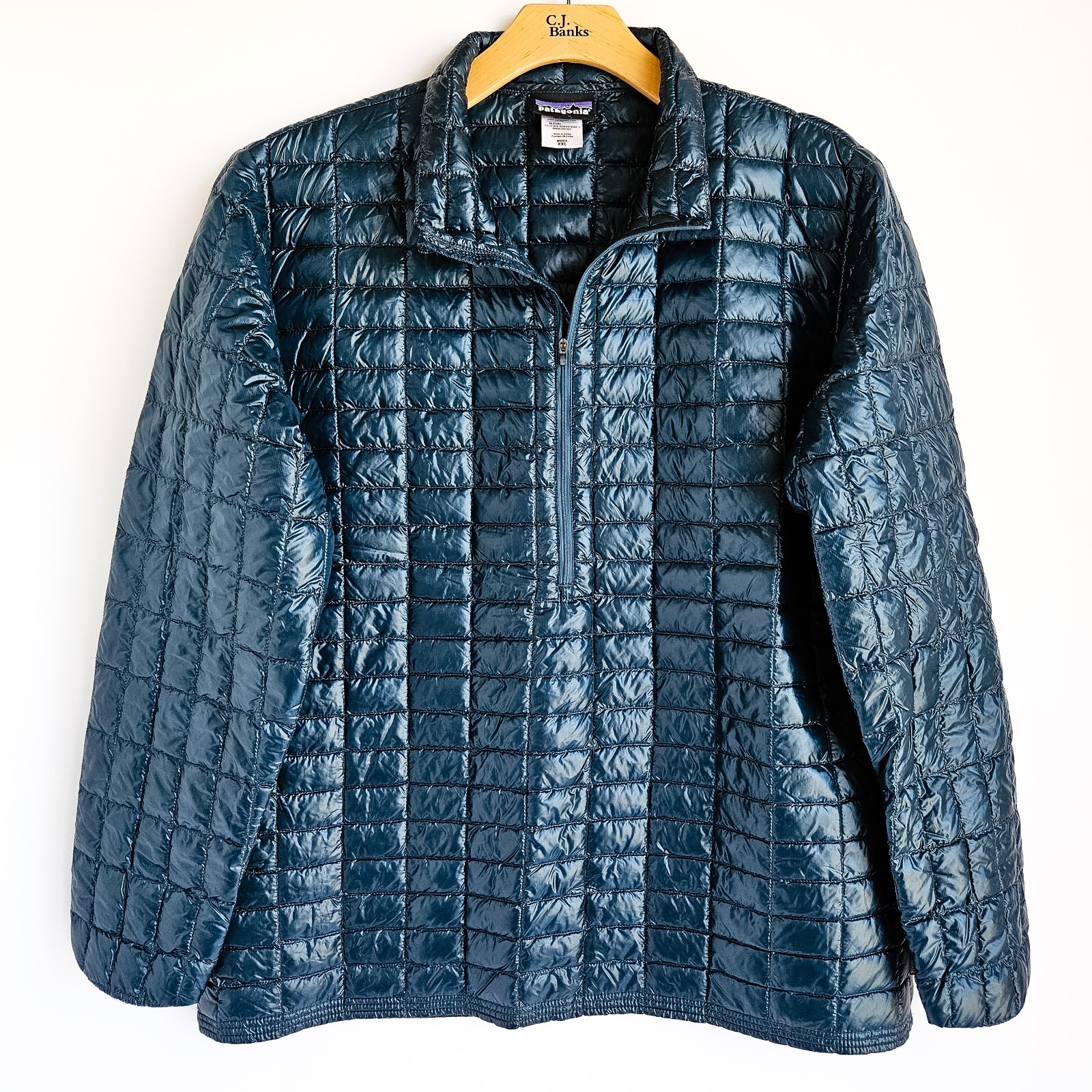 パタゴニアジャケットstretch tail pleaning hoody XL Patagonia Kids KS DROP TAIL DOWN SWEATE SMOLDER BLUE