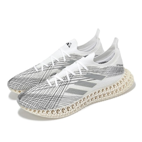 мужские дорожные кроссовки adidas 4DFWD X STRUNG белого, серого, черного цвета ID8892