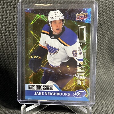 2021-22 Upper Deck Ice Sub Zero Rookie Jake Neighbours GOLD #03/24 Blues  