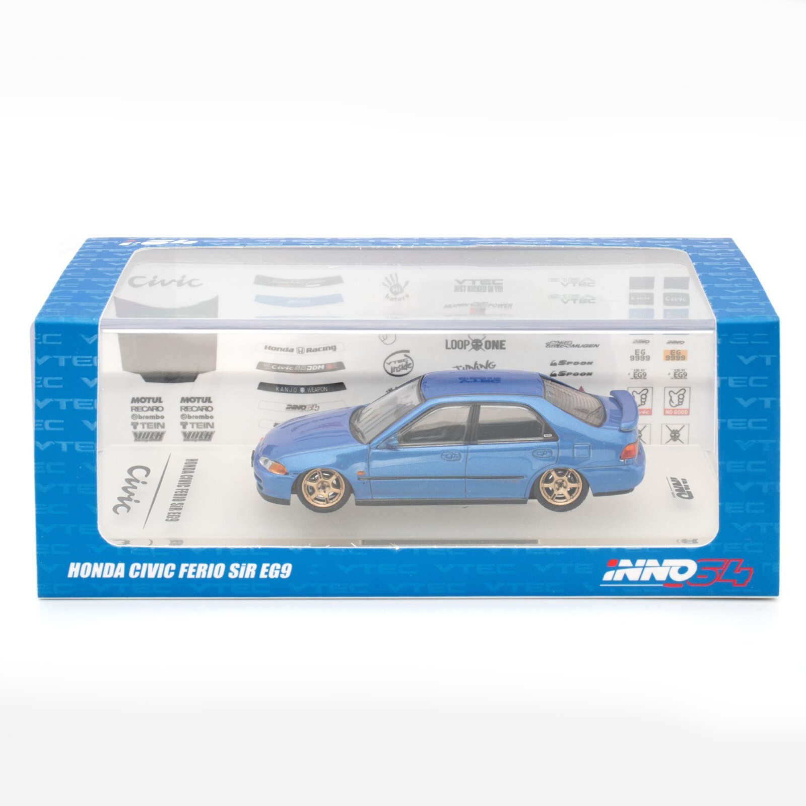 ミニカー INNO64 HONDA CIVIC FERIO SIR E69 1/64 1:64 Inno64 inno Honda Civic EG6 Ferio SiR Blue Diecast mini
